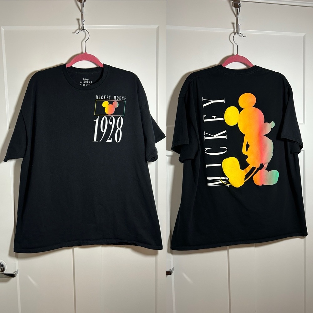 Plus size Disney Mickey Mouse T shirt - black T shirt